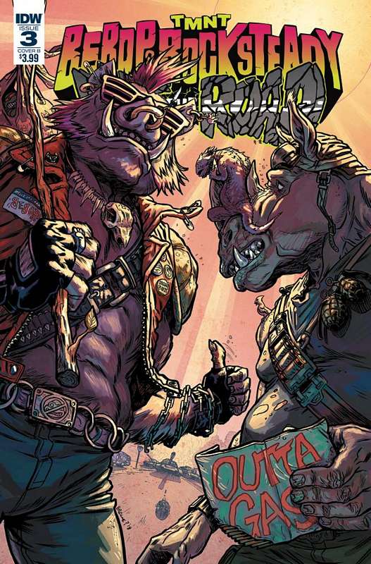 TMNT BEBOP ROCKSTEADY HIT THE ROAD #3 (OF 5) CVR B BROWNE