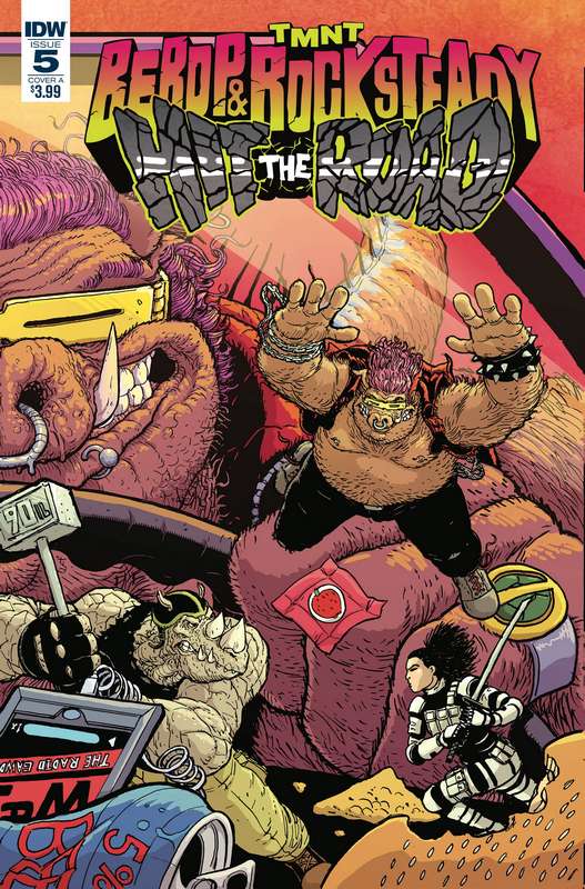 TMNT BEBOP ROCKSTEADY HIT THE ROAD #5 (OF 5) CVR A PITARRA