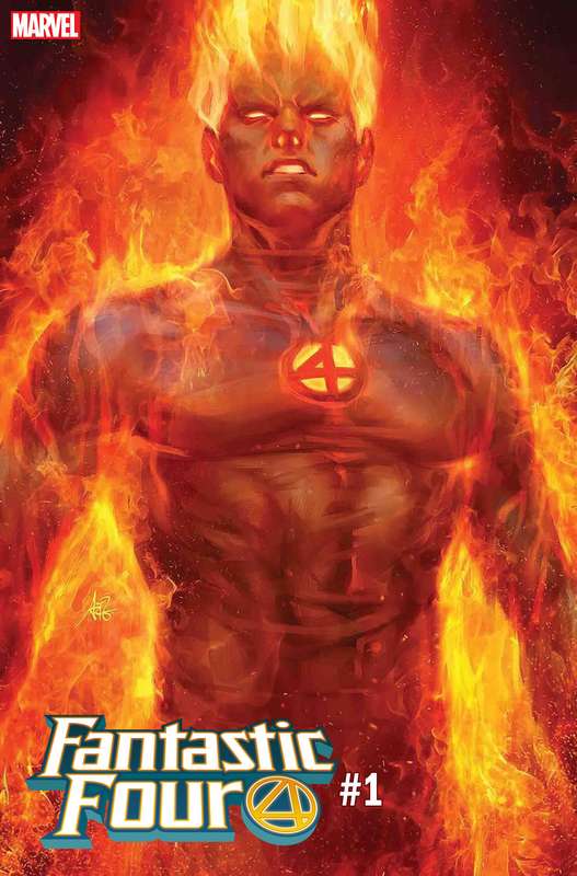 FANTASTIC FOUR #1 ARTGERM HUMAN TORCH VARIANT