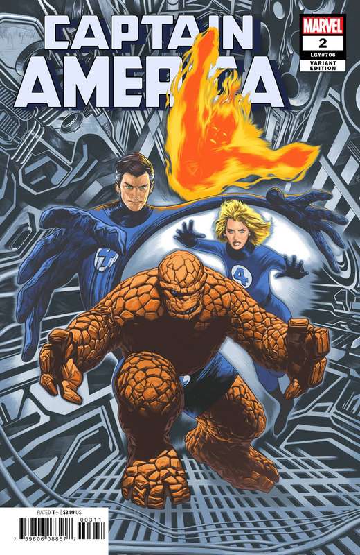 CAPTAIN AMERICA #2 CHAREST RETURN OF FANTASTIC FOUR VARIANT