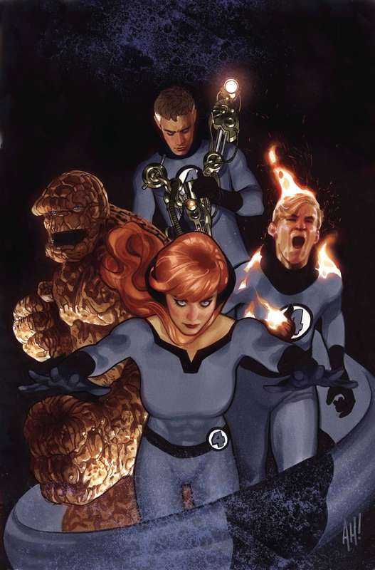 TONY STARK IRON MAN #3 HUGHES RETURN OF FANTASTIC FOUR VARIANT