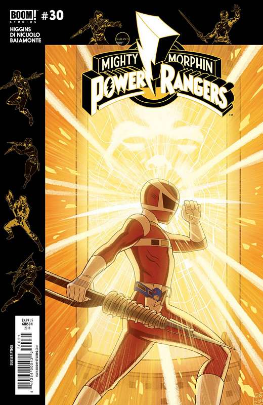 MIGHTY MORPHIN POWER RANGERS #30 SUBSCRIPTION GIBSON VARIANT SG