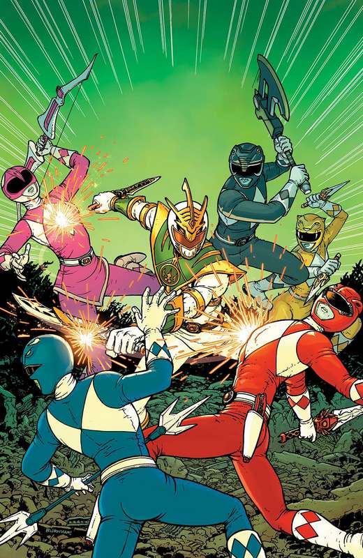 MIGHTY MORPHING POWER RANGERS MMPR SHATTERED GRID #1 1:10 COPY BURNHAM VARIANT