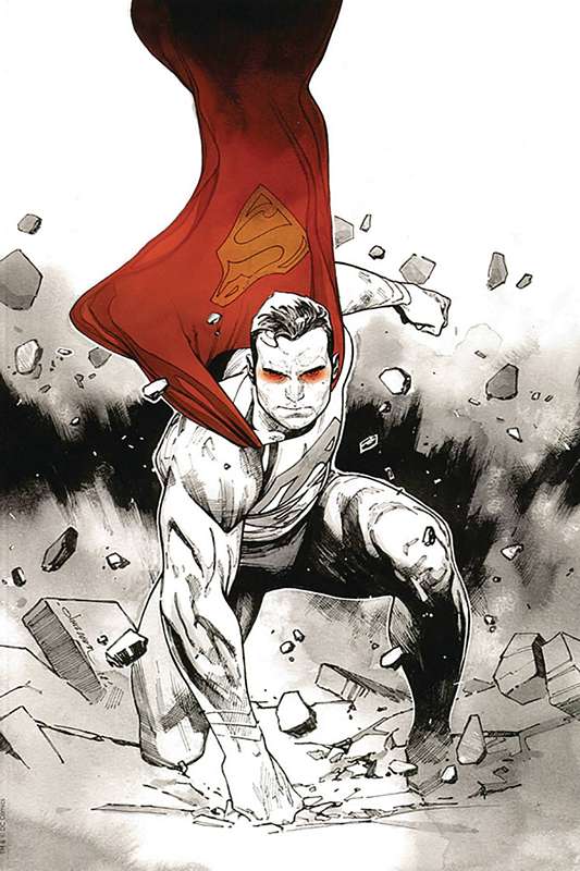 DF ACTION COMICS #1000 COIPEL BLACK WHITE & RED