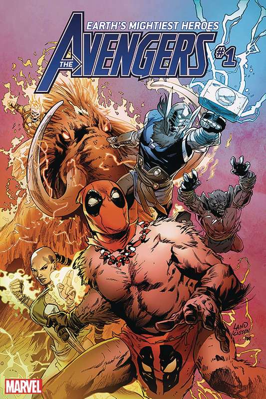 DF AVENGERS #1 GREG LAND SGN