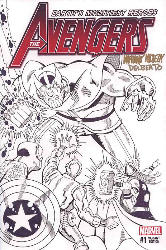 DF AVENGERS INFINITY WAR NICIEZA & DELBEATO SGN VARIANT