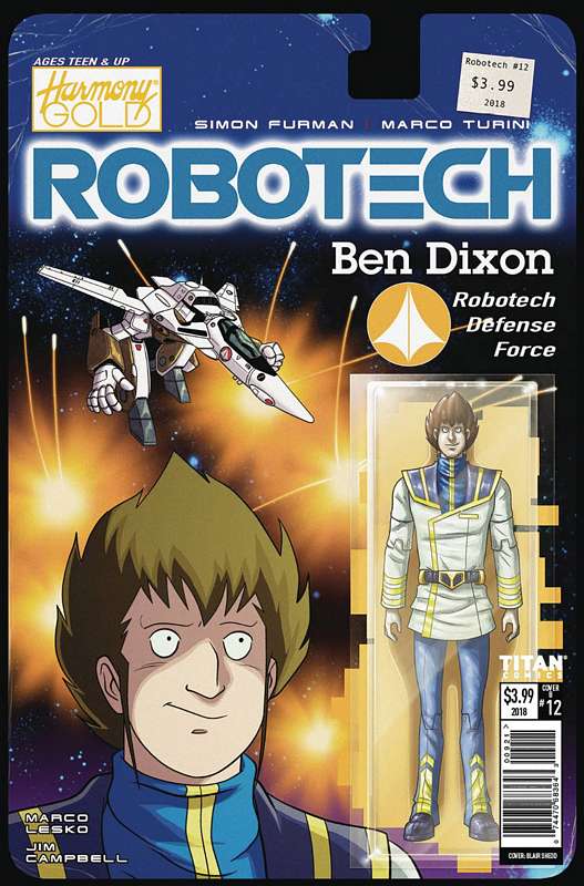 ROBOTECH #12 CVR B ACTION FIGURE VARIANT