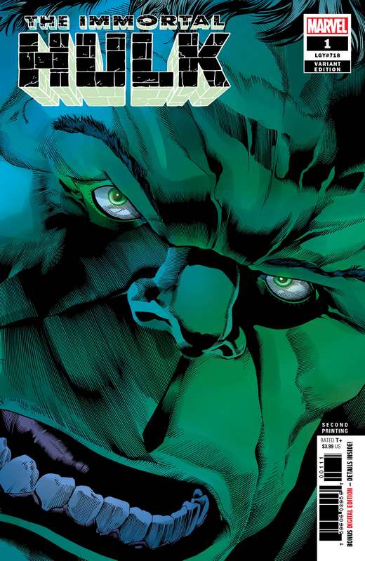 IMMORTAL HULK #1 3RD PTG BENNETT VARIANT