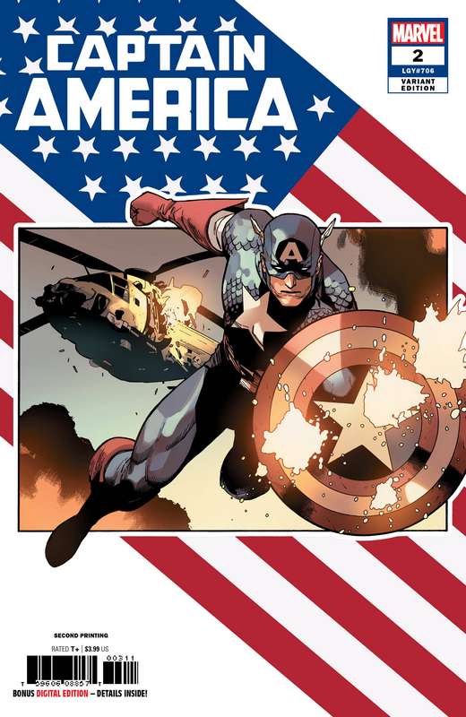 CAPTAIN AMERICA #2 2ND PTG YU VARIANT