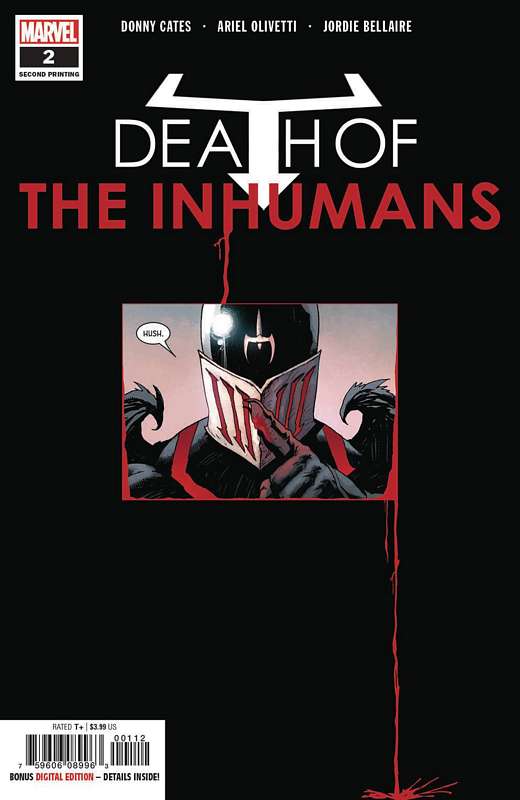 DEATH OF INHUMANS #2 (OF 5) 2ND PTG OLIVETTI VARIANT