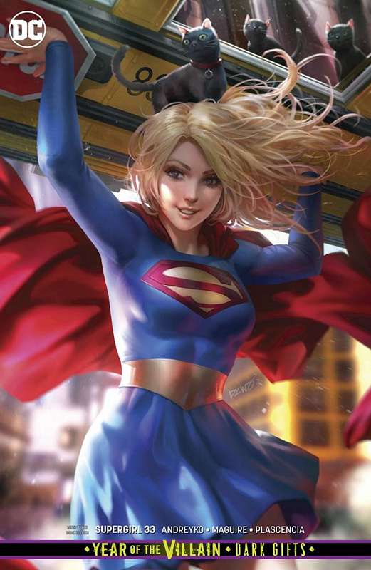 SUPERGIRL #33 CARD STOCK VARIANT ED YOTV DARK GIFTS