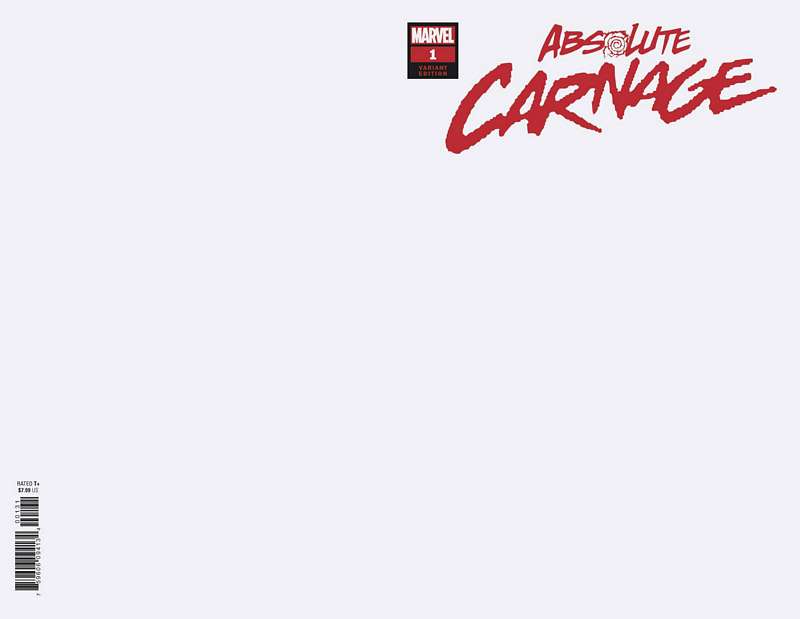 ABSOLUTE CARNAGE #1 (OF 4) BLANK VARIANT AC