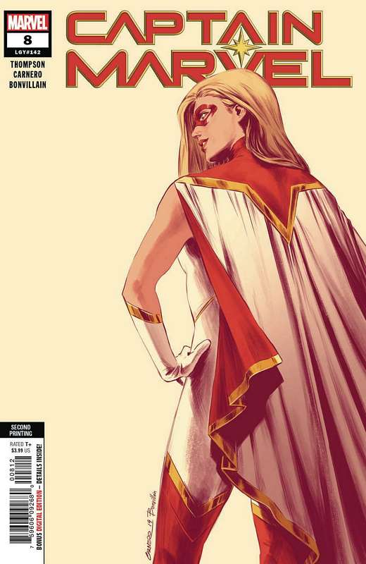 CAPTAIN MARVEL #8 2ND PTG CARNERO NEW ART VARIANT