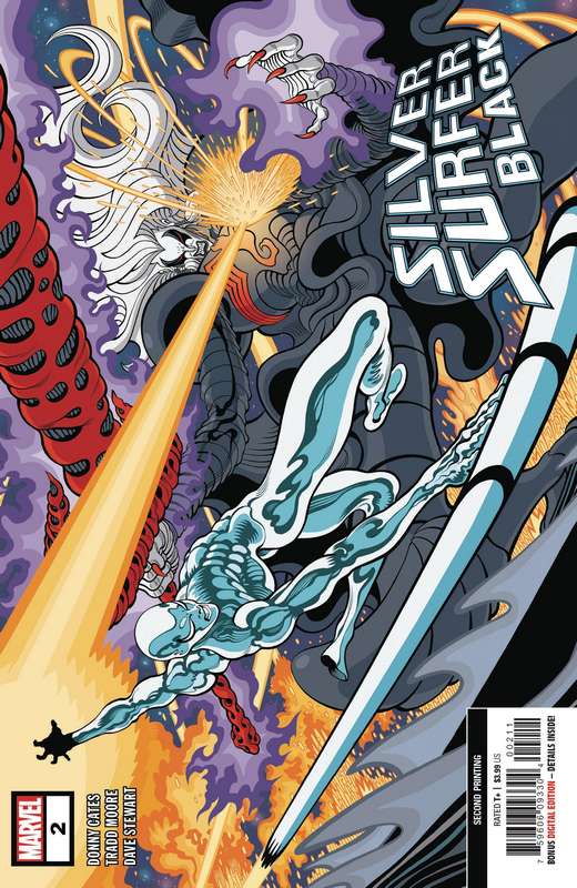 SILVER SURFER BLACK #2 (OF 5) 2ND PTG MOORE VARIANT