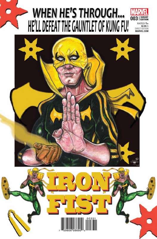 IRON FIST #3 1:25 DAVIS VARIANT