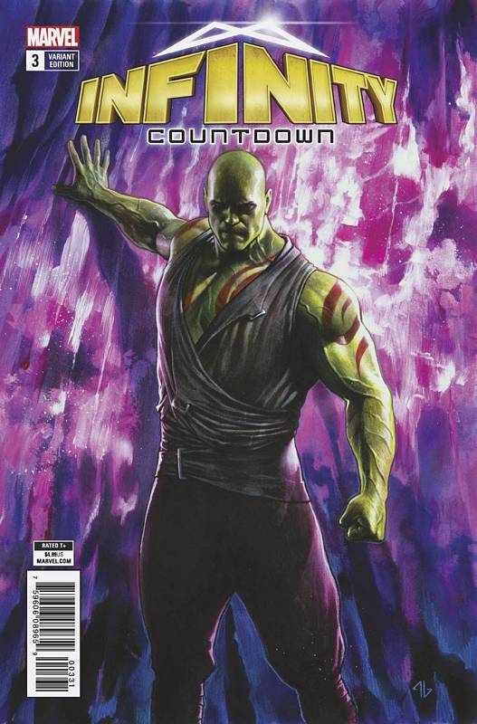 INFINITY COUNTDOWN #3 (OF 5) DRAX HOLDS INFINITY VARIANT LEG