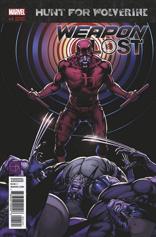 HUNT FOR WOLVERINE WEAPON LOST #1 (OF 4) DAVIS VARIANT