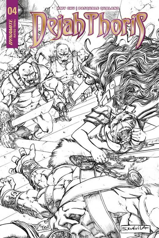 DEJAH THORIS #4 CVR E 1:20 COPY DAVILA B&W VARIANT