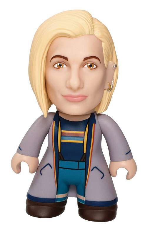 SDCC DEBUT DW TITANS 13TH DOCTOR BLUE COAT 6.5 IN VINYL FIGURE (C