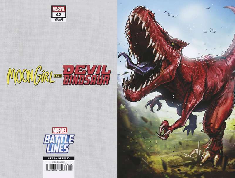 MOON GIRL AND DEVIL DINOSAUR #43 SUJIN JO MARVEL BATTLE LINES