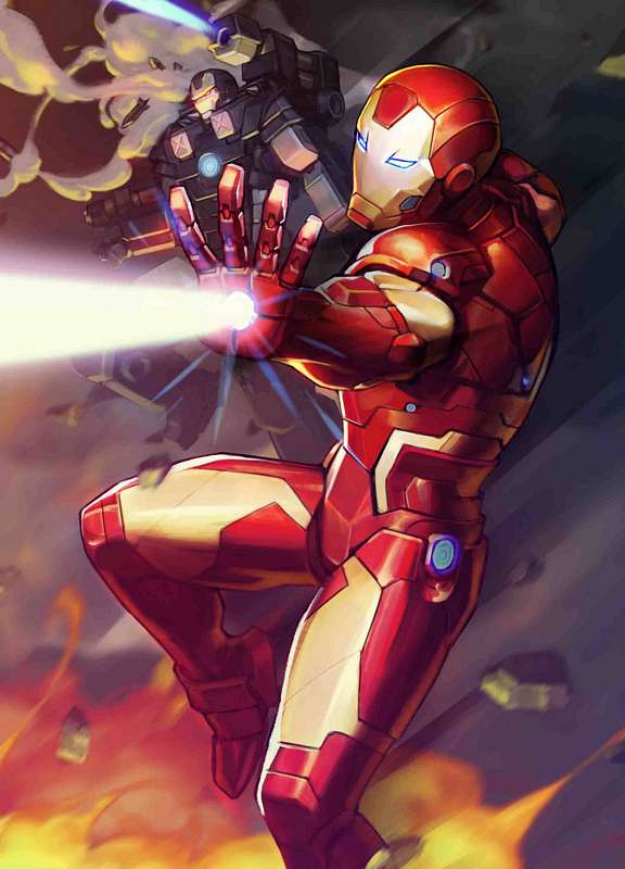 TONY STARK IRON MAN #12 NEXON MARVEL BATTLE LINES VARIANT