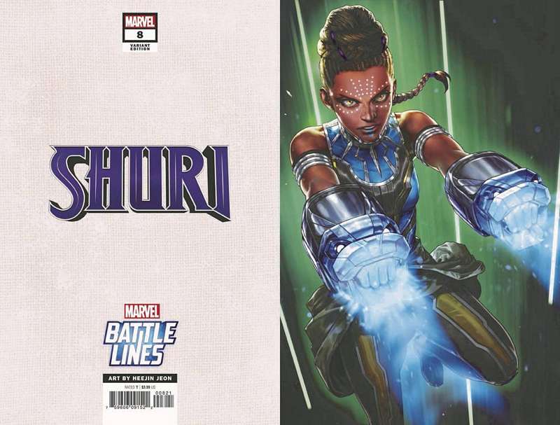 SHURI #8 HEEJIN JEON MARVEL BATTLE LINES VARIANT