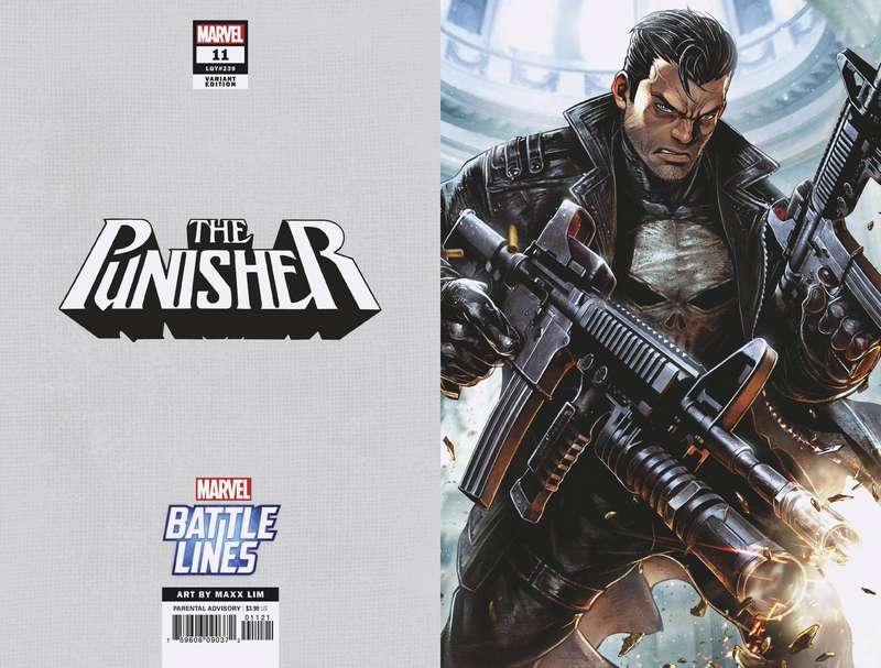 PUNISHER #11 MAXX LIM MARVEL BATTLE LINES VARIANT