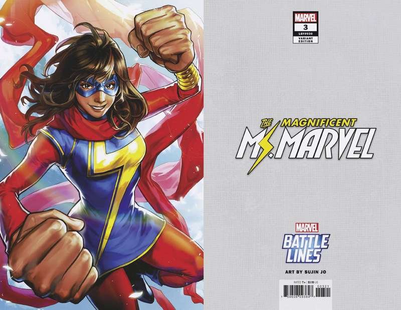 MAGNIFICENT MS MARVEL #3 SUJIN JO MARVEL BATTLE LINES VARIANT