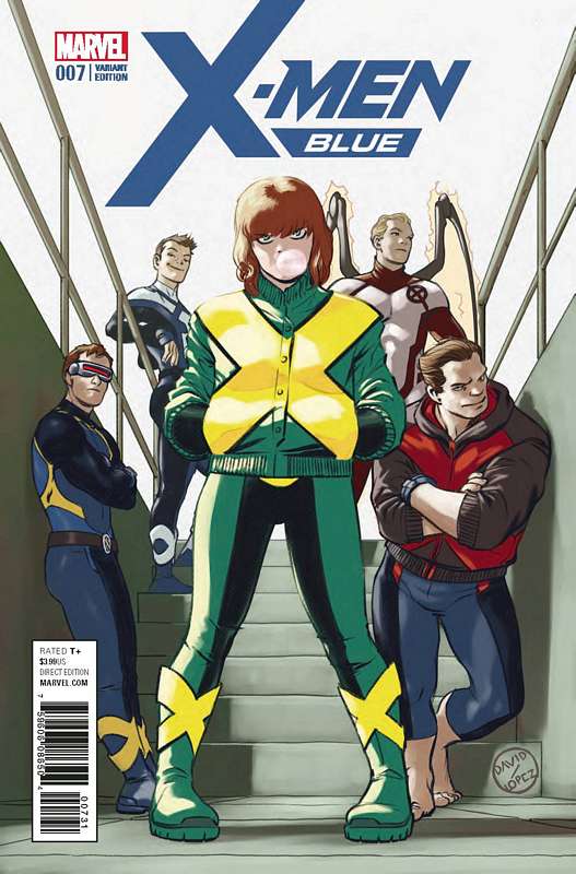 X-MEN BLUE #7 1:25 LOPEZ VARIANT