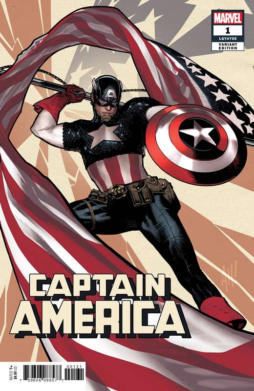 CAPTAIN AMERICA #1 HUGHES VARIANT