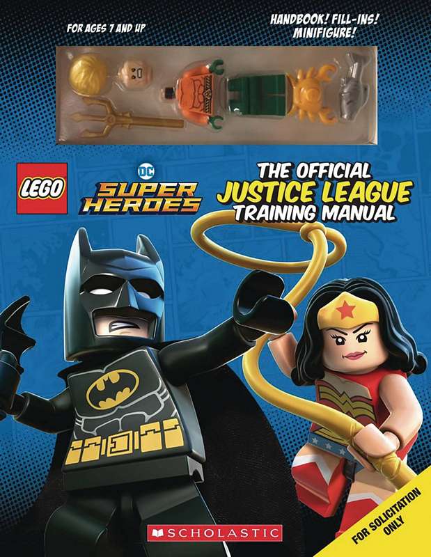 LEGO OFF JUSTICE LEAGUE TRAINING MANUAL WITH MINIFIGURE