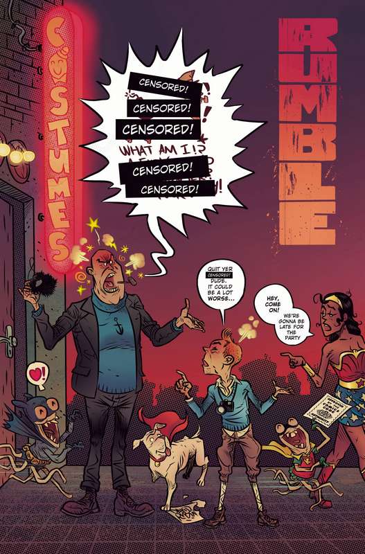 RUMBLE #7 CVR C CBLDF CHARITY VARIANT CENSORED (MR)