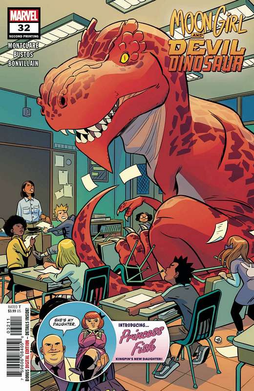 MOON GIRL AND DEVIL DINOSAUR #32 2ND PTG BUSTOS VARIANT