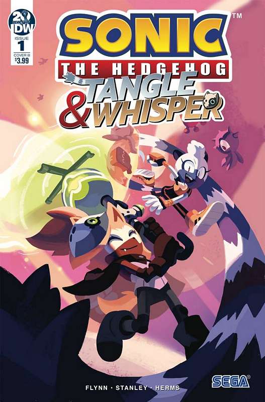 SONIC THE HEDGEHOG TANGLE & WHISPER #1 CVR B FOURDRAINE