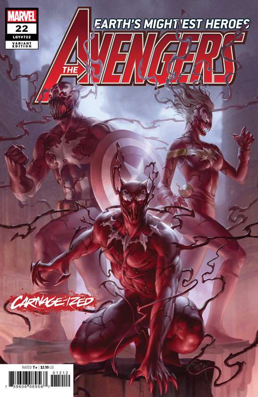 AVENGERS #22 JUNGGEUN YOON CARNAGE-IZED VARIANT