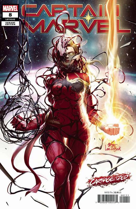 CAPTAIN MARVEL #8 INHYUK LEE CARNAGE-IZED VARIANT