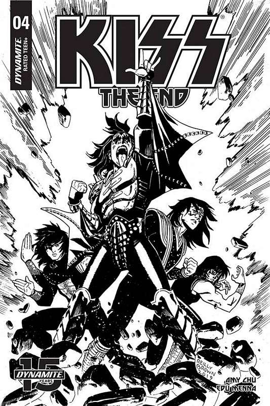 KISS END #4 1:30 BROWN B&W VARIANT