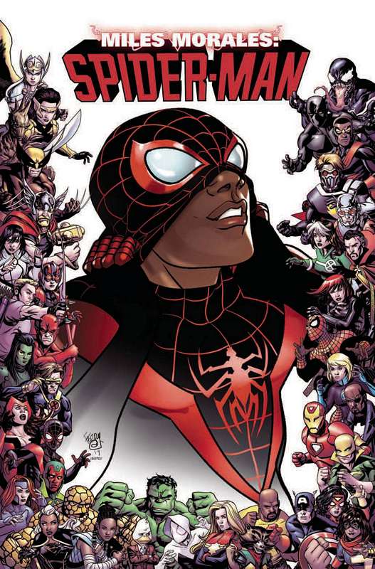 MILES MORALES SPIDER-MAN #9 FERRY MARVEL 80TH FRAME VARIANT