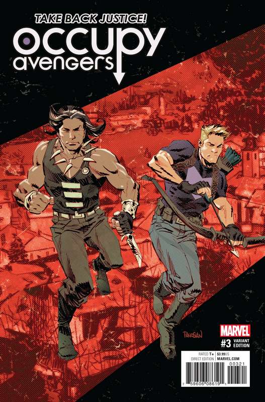 OCCUPY AVENGERS #3 1:25 PANOSIAN VARIANT