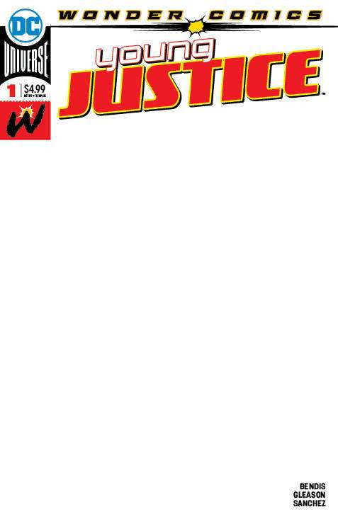 YOUNG JUSTICE #1 BLANK VARIANT ED