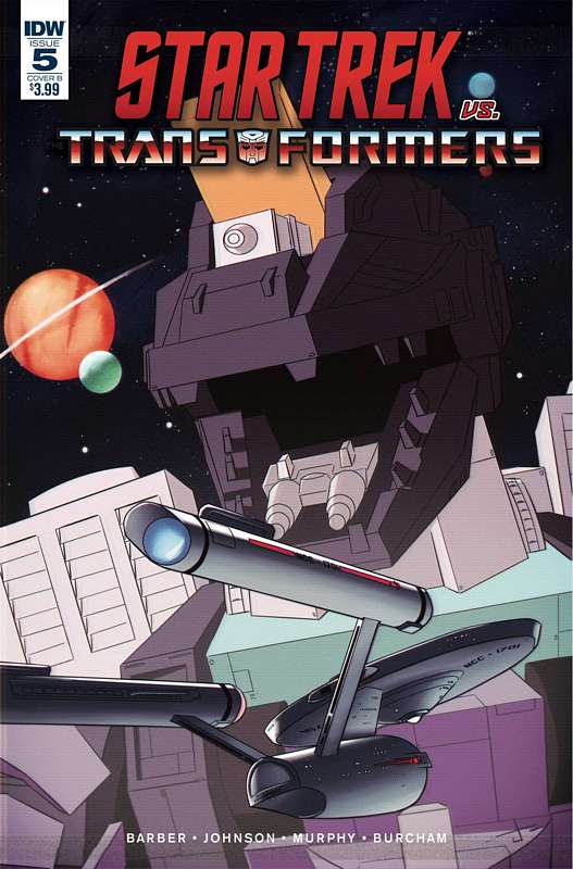 STAR TREK VS TRANSFORMERS #5 (OF 5) CVR B BURCHAM