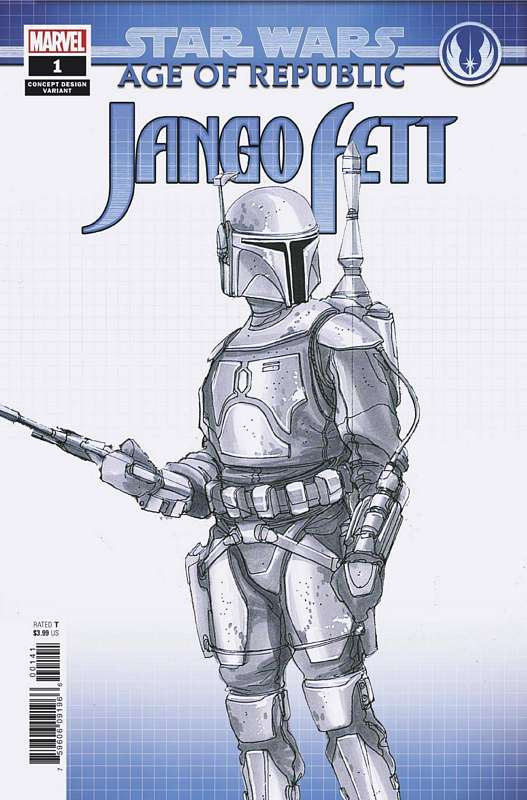 STAR WARS AOR JANGO FETT #1 CONCEPT DESIGN VARIANT