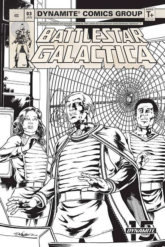 BATTLESTAR GALACTICA CLASSIC #3 1:20 HDR B&W VARIANT