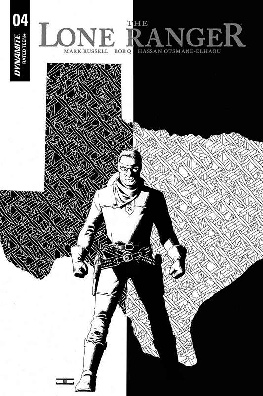 LONE RANGER VOL 3 #4 1:10 COPY CASSADAY B&W VARIANT