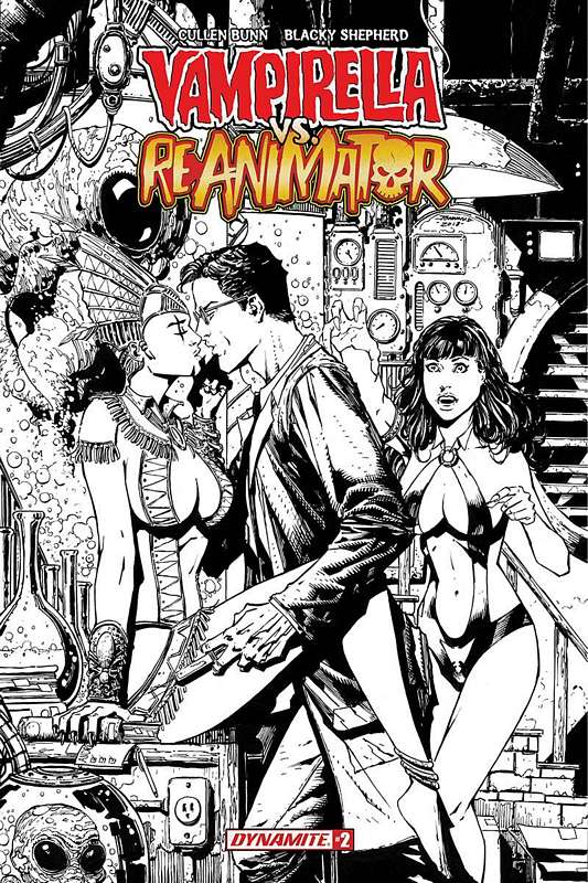 VAMPIRELLA REANIMATOR #2 1:20 COPY DESJARDINS B&W VARIANT