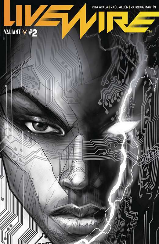 LIVEWIRE #2 CVR C 1:20 COPY INCV B&W POLLINA VARIANT