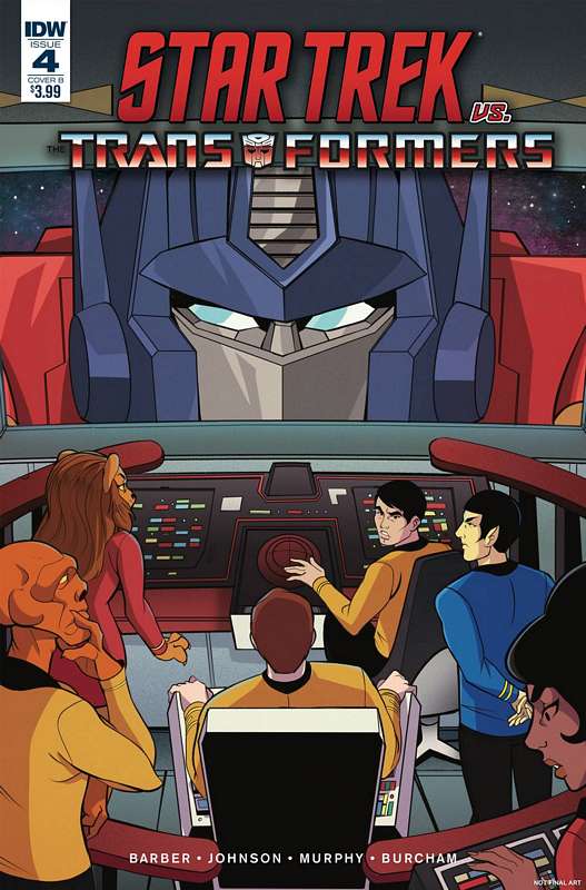 STAR TREK VS TRANSFORMERS #4 (OF 4) CVR B TRAMONTANO