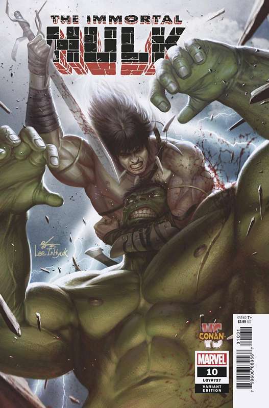 IMMORTAL HULK #10 INHYUK LEE CONAN VS MARVEL VARIANT