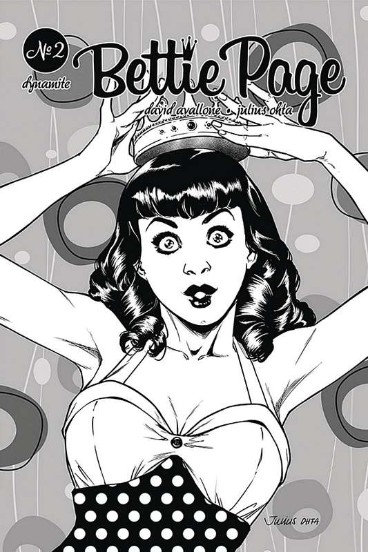 BETTIE PAGE #2 1:40 COPY OHTA B&W VARIANT