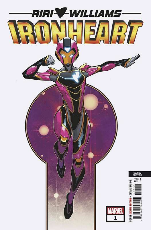 IRONHEART #1 2ND PTG VECCHIO VARIANT